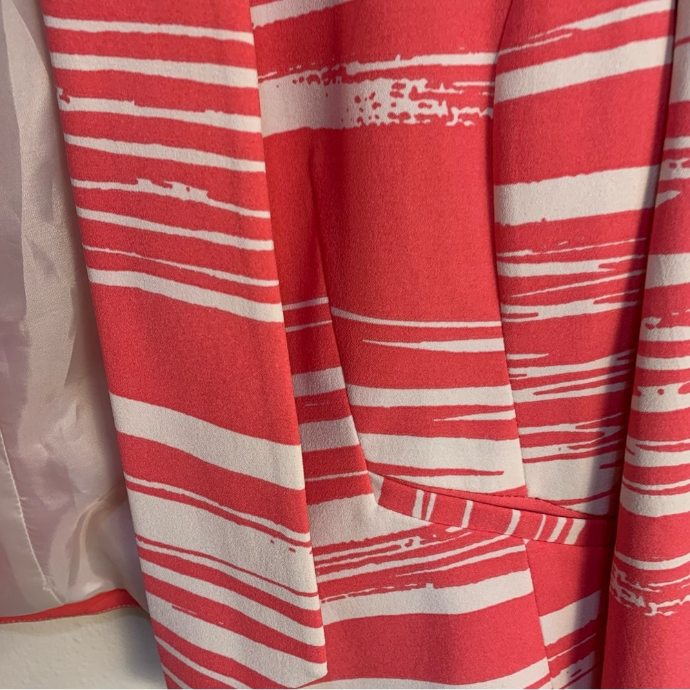 New York & Company Open Front Stripe Blazer Jacket - Picture 8 of 13